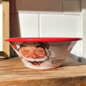NWT Special Edition Norman Rockwell Christmas Cornflakes Cereal Bowl